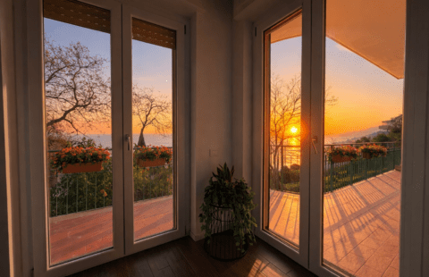 Una casa con carattere: terrazza e tramonti a Sala Abbagnano